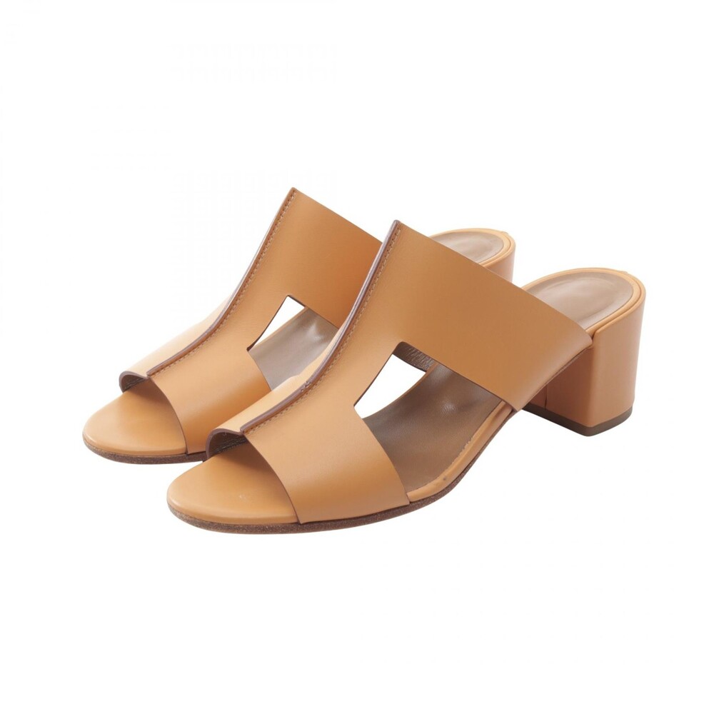 Hermes Ostia Sandals Heels Shoes #37 #373671H52B